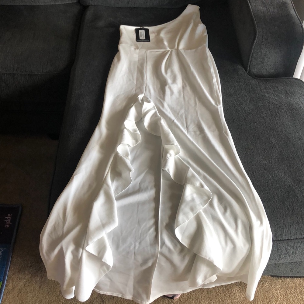 One shoulder maxi dress